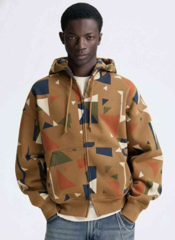 Oversized Fit Zip-Through Hoodie