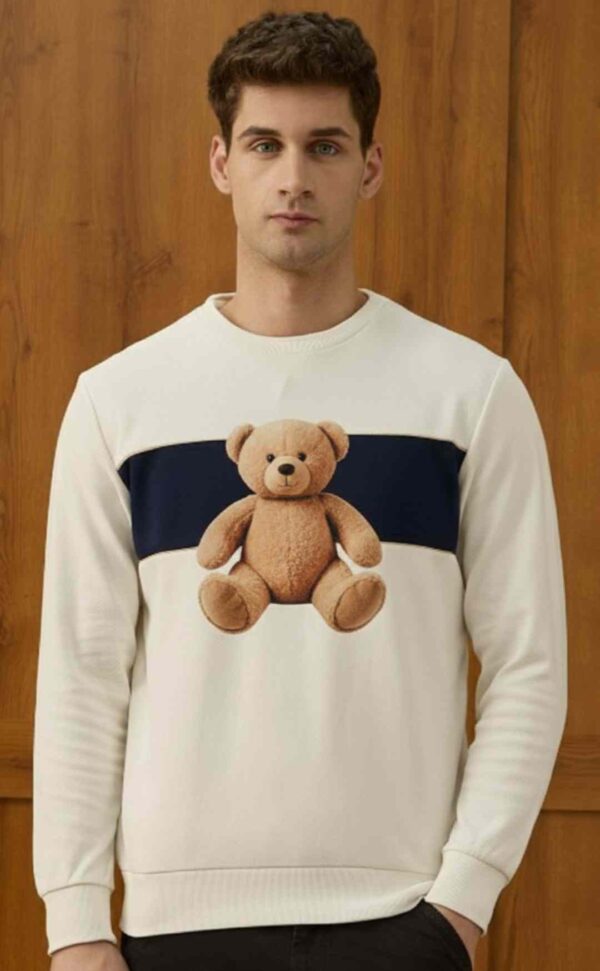 Men Varsity Theatre Colourblocked Pullover Sweatshirt